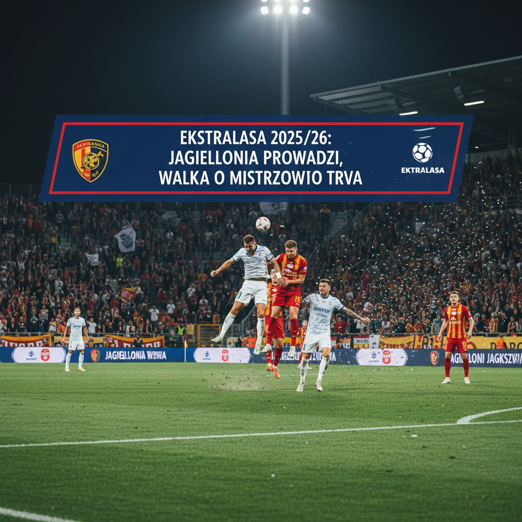 Ekstraklasa 2025/26: Jagiellonia prowadzi, walka o mistrzostwo trwa