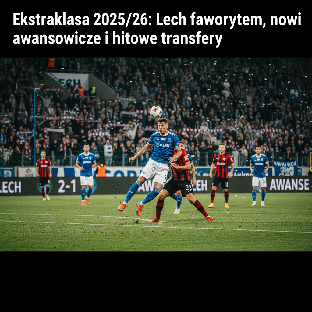 Ekstraklasa 2025/26: Lech faworytem, nowi awansowicze i hitowe transfery