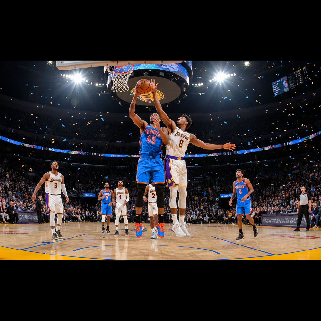 NBA 2024/25: Koniec sezonu zasadniczego! Thunder i Lakers w play-offach