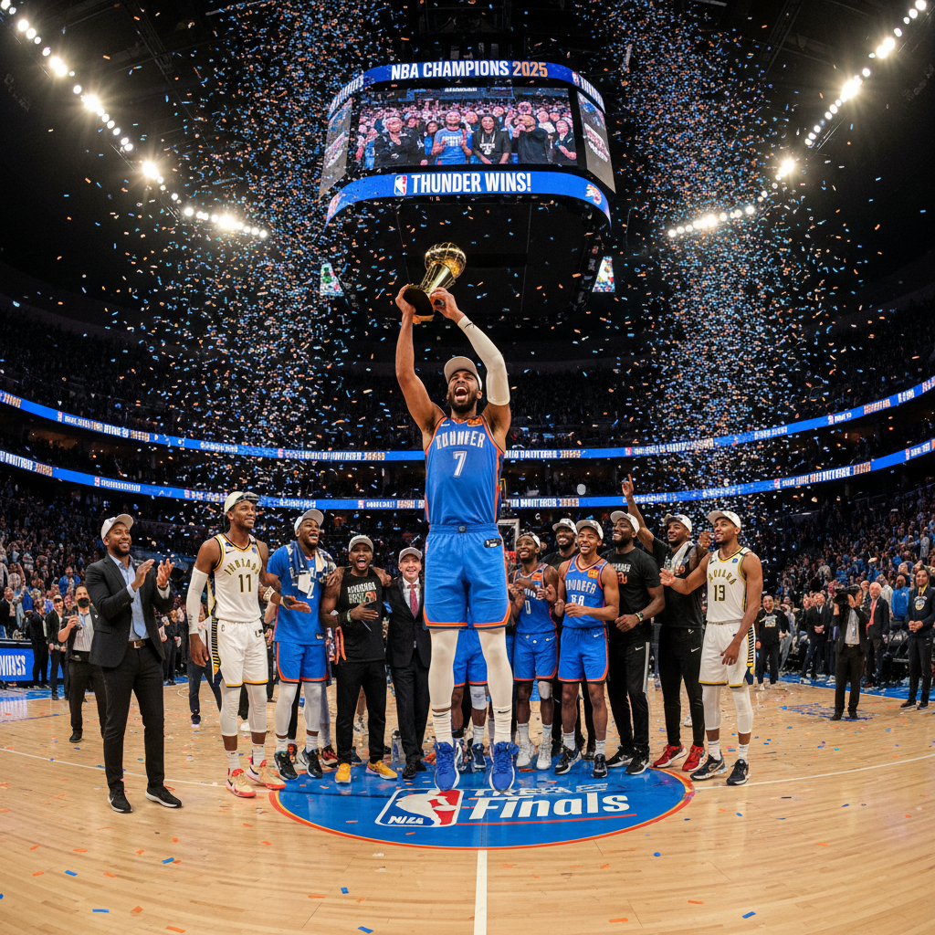 NBA 2025: Thunder mistrzem po epickim finale z Pacers! Aktualności i statystyki