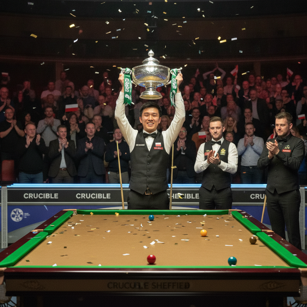 Zhao Xintong mistrzem świata 2025! Sensacja w Crucible i polscy snookersi