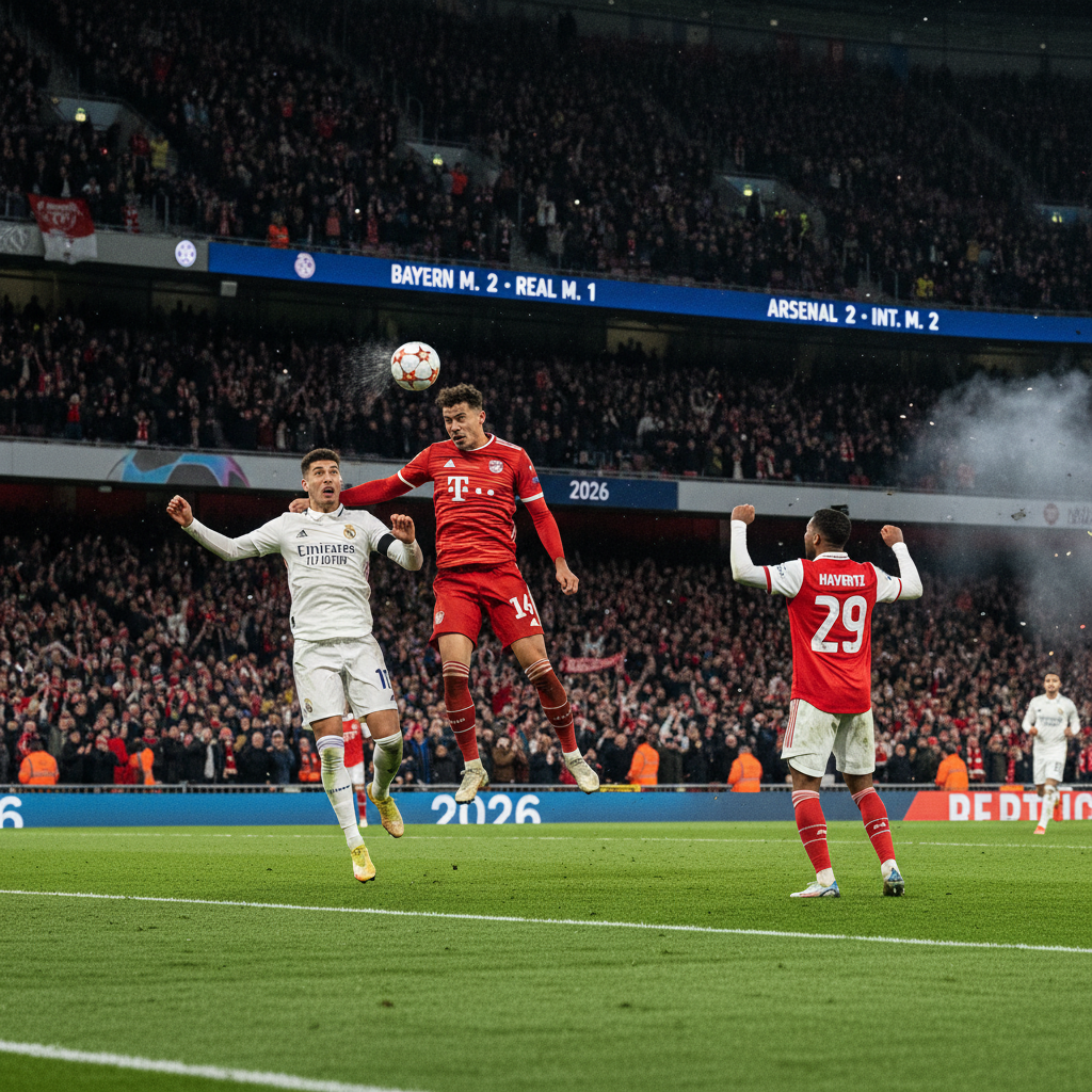 Bayern szokuje Real! Havertz ratuje Arsenal. Hit Ligi Mistrzów 2026