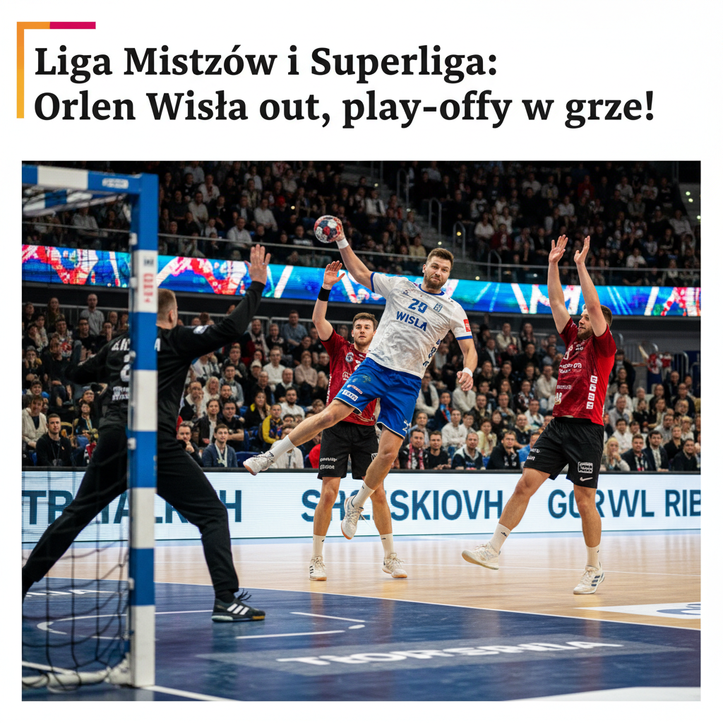 Liga Mistrzów i Superliga: Orlen Wisła out, play-offy w grze!