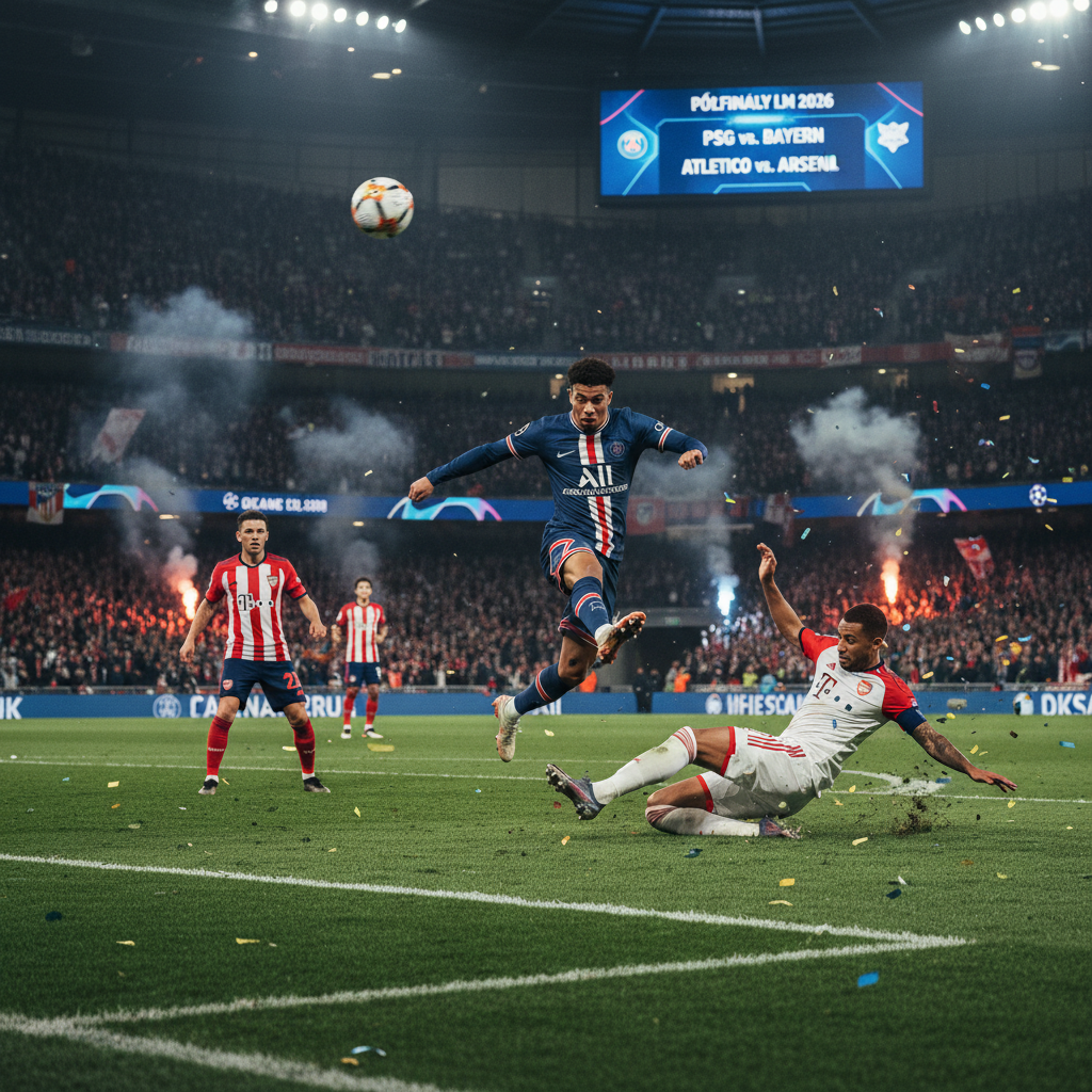 Półfinały LM 2026: PSG miażdży Bayern, Atletico vs Arsenal! Transferowe bomby