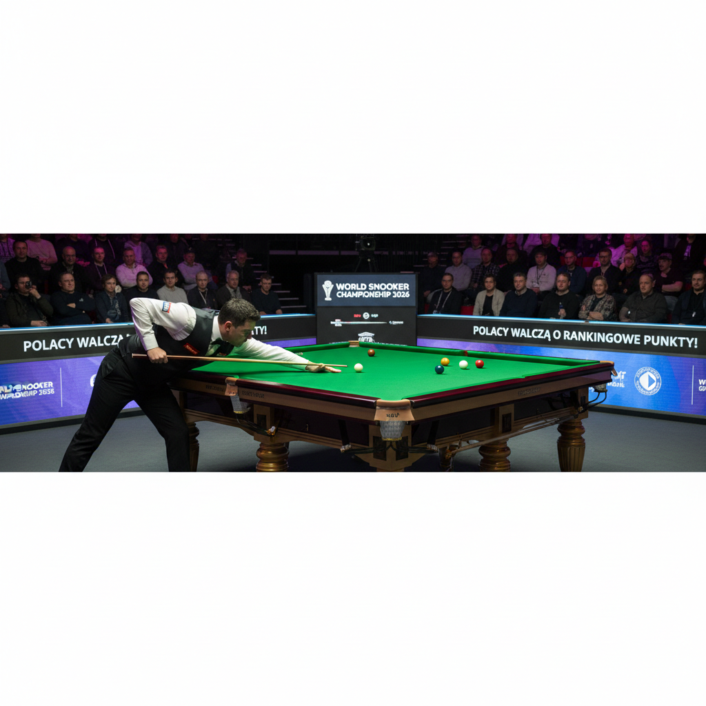 World Snooker Championship 2026: Polacy walczą o rankingowe punkty!