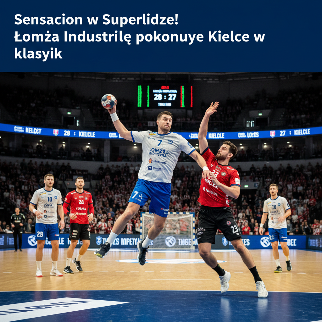 Sensacja w Superlidze! Łomża Industrię pokonuje Kielce w klasyku