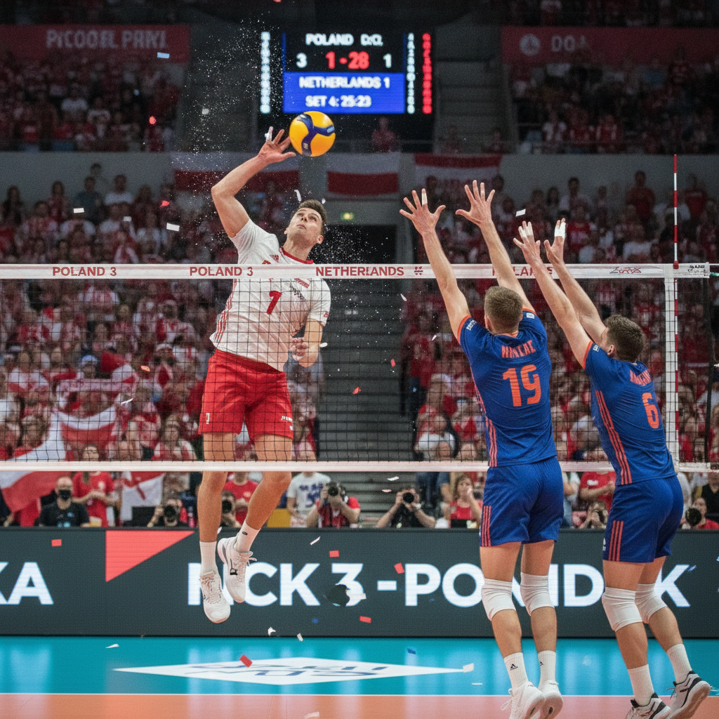 Siatkówka: Polska nowym liderem rankingu FIVB po udanym rewanżu w Lidze Narodów