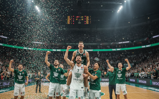 Koszykówka sportowa: Legia Warszawa wygrywa finał PLK po dramatycznym 7. meczu