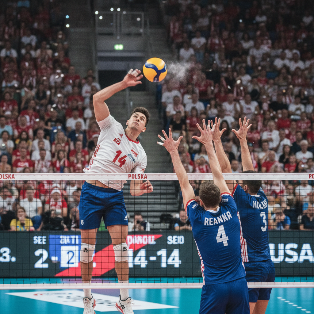Siatkówka: Polska reprezentacja walczy o finał Ligi Narodów po dramatycznym tie-breaku