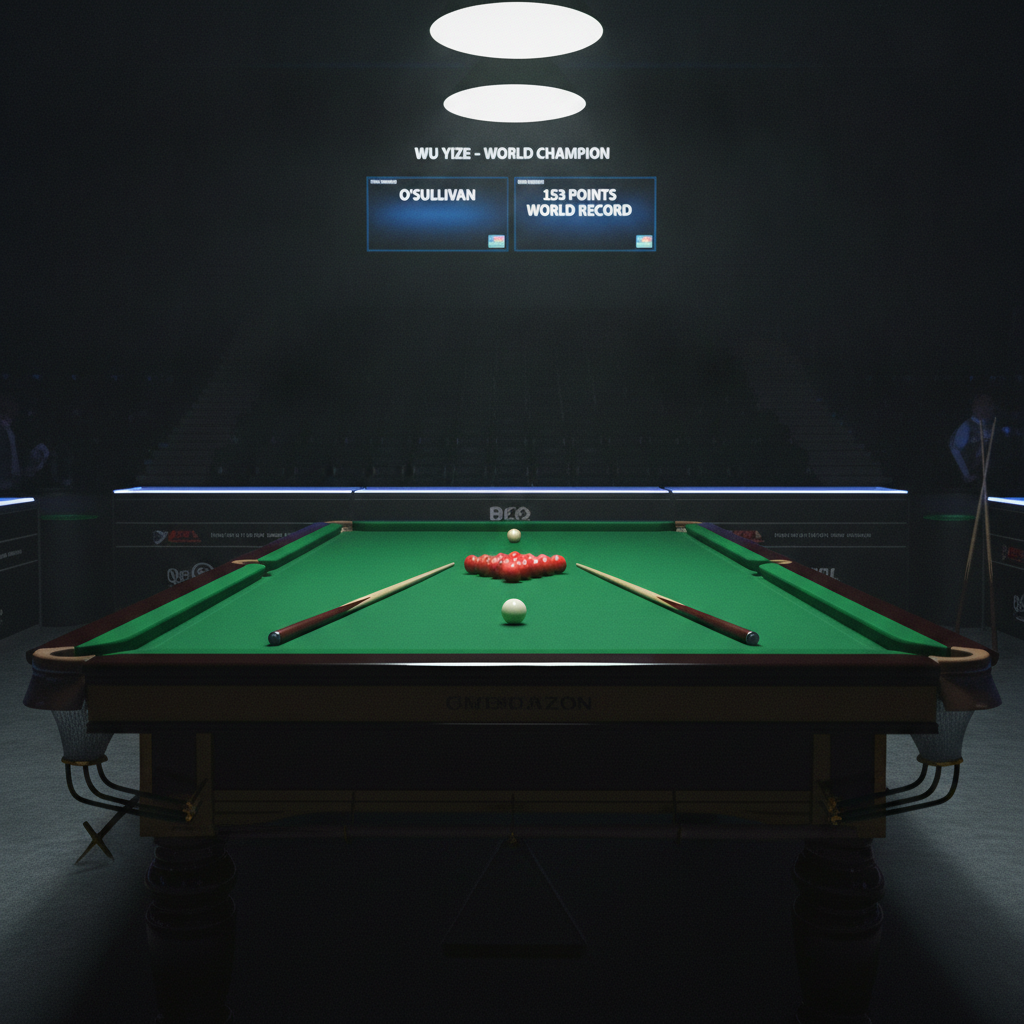 Snooker i bilard: Wu Yize mistrzem świata, rekord 153 punktów O’Sullivana