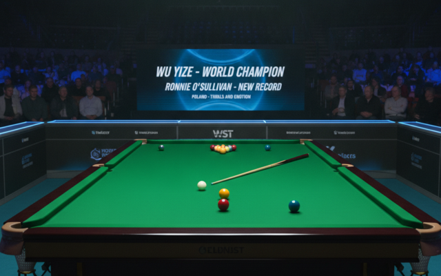Snooker i bilard: Wu Yize mistrzem świata, rekord Ronniego i emocje w Polsce