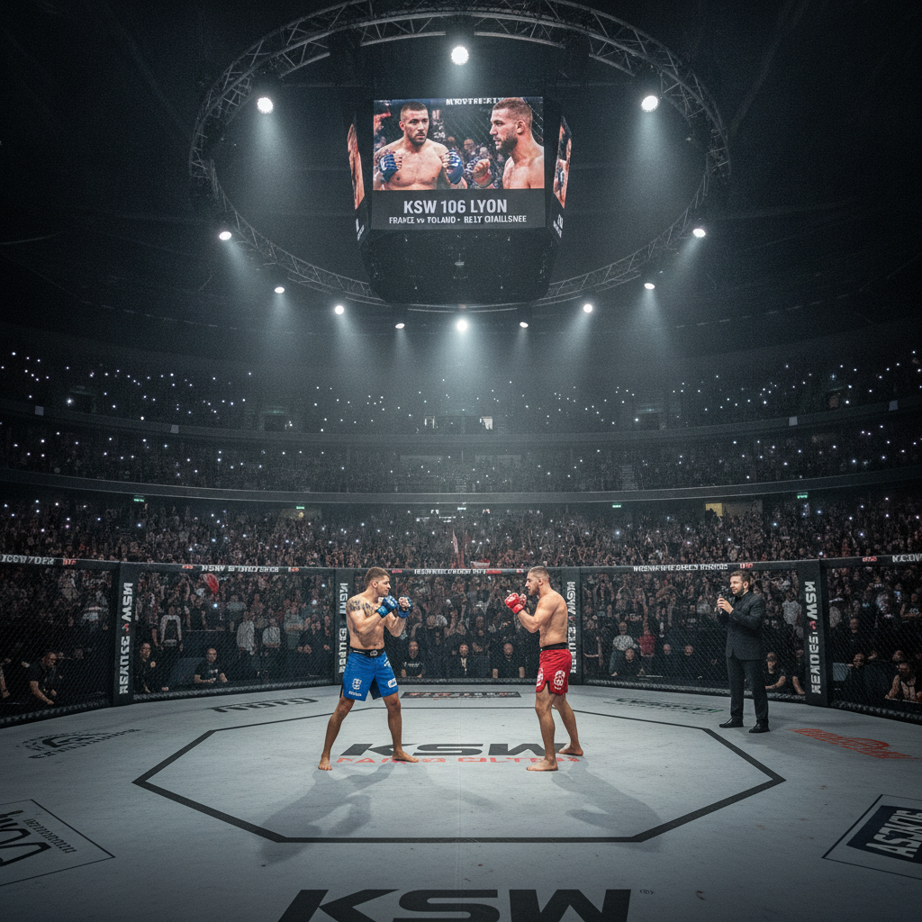 Sporty walki: KSW 106 w Lyonie – wielki mecz Francja-Polska w walce o pas
