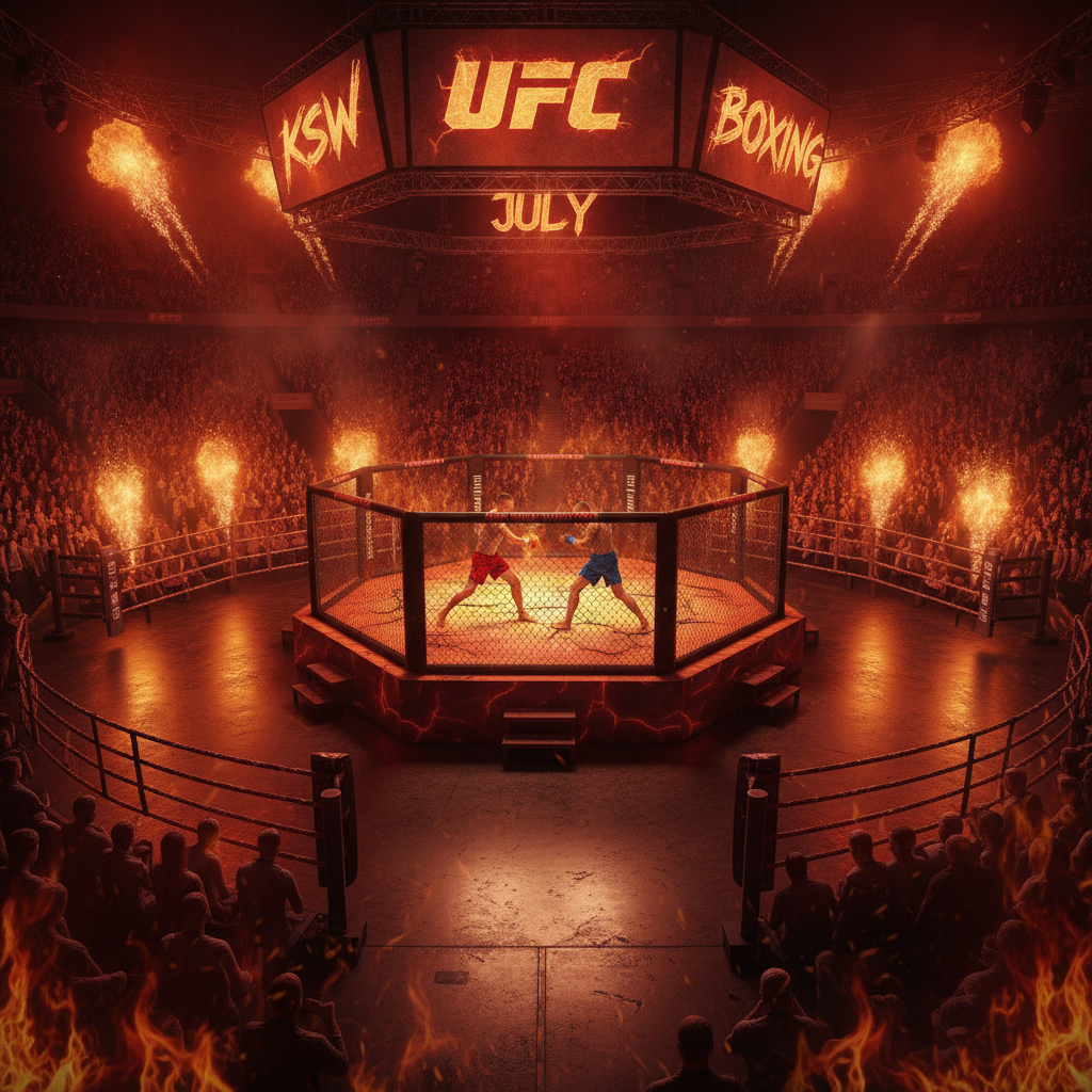 Sporty walki w ogniu: KSW, UFC i boks przed gorącym lipcem