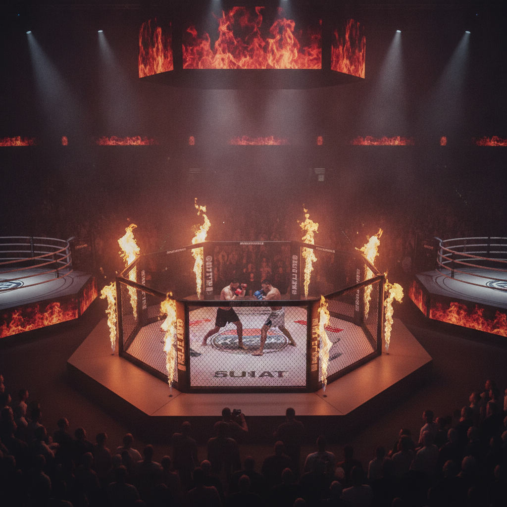 Sporty walki w ogniu: KSW, UFC i boks w centrum uwagi